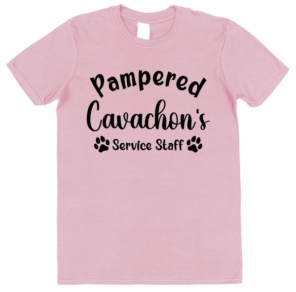Cavachon T-Shirt - "Pampered Cavachon's Service Staff"