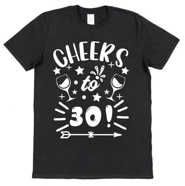 Personalised Birthday T-Shirt — "Cheers To (Any Age)" - Image 4