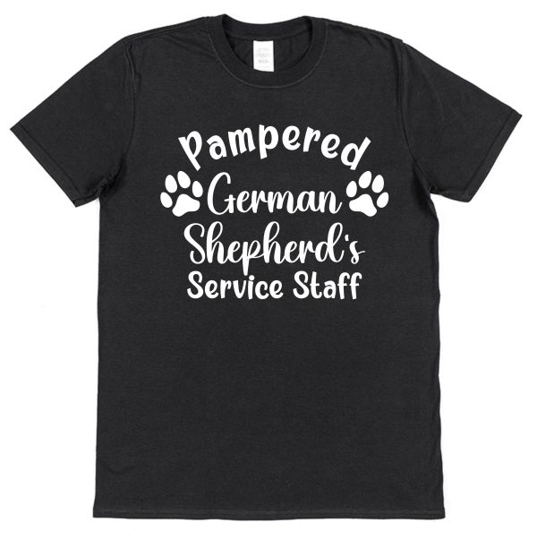 Greyhound T-Shirt - "Pampered Greyhound's Service Staff" - Image 2