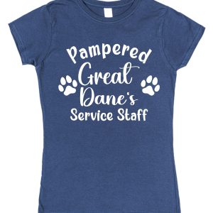Great Dane T-Shirt - "Pampered Great Dane's Service Staff"