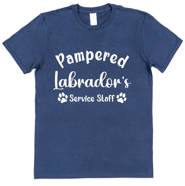Labrador T-Shirt - "Pampered Labrador's Service Staff" - Image 2