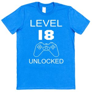 Personalised Age Birthday T-Shirt - Level Unlocked