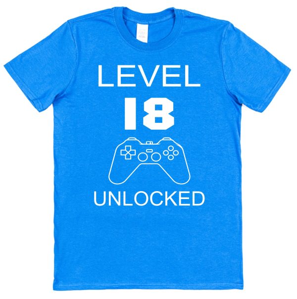 Personalised Age Birthday T-Shirt - Level Unlocked