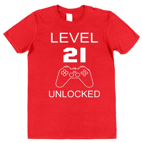 Personalised Age Birthday T-Shirt - Level Unlocked - Image 2