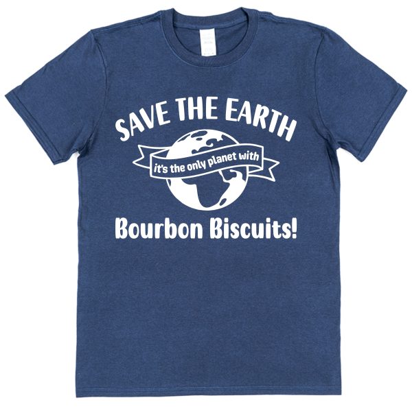 Bourbon Biscuits T-Shirt – "Save The Earth" - Image 2