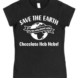 Chocolate Hob Nobs T-Shirt – "Save The Earth"