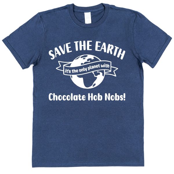 Chocolate Hob Nobs T-Shirt – "Save The Earth" - Image 3