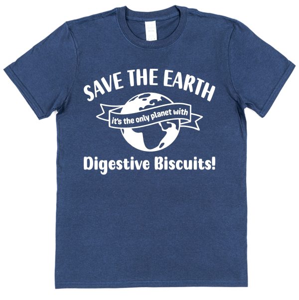 Digestive Biscuits T-Shirt – "Save The Earth" - Image 3